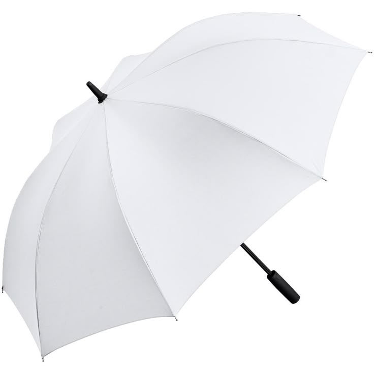 AC Golf Umbrella _ 4 Colours _ Auto Open _ 133cm Canopy _ Custom Print, White